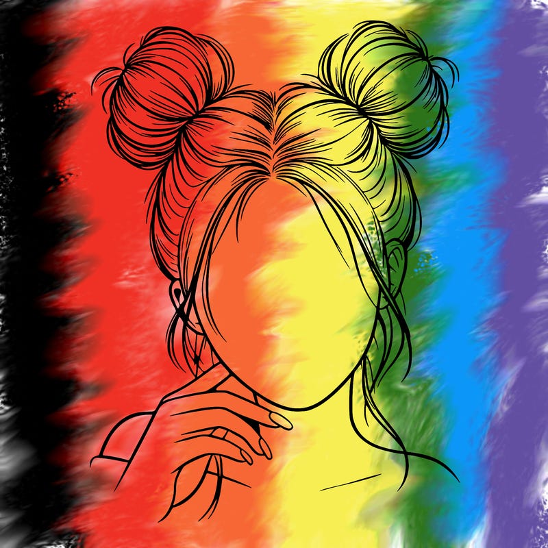 realistic person with buns