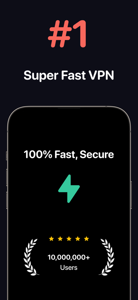 Super VPN Proxy - SuperVPN - Super VPN Proxy app banner showing fast secure connection and 10 million users