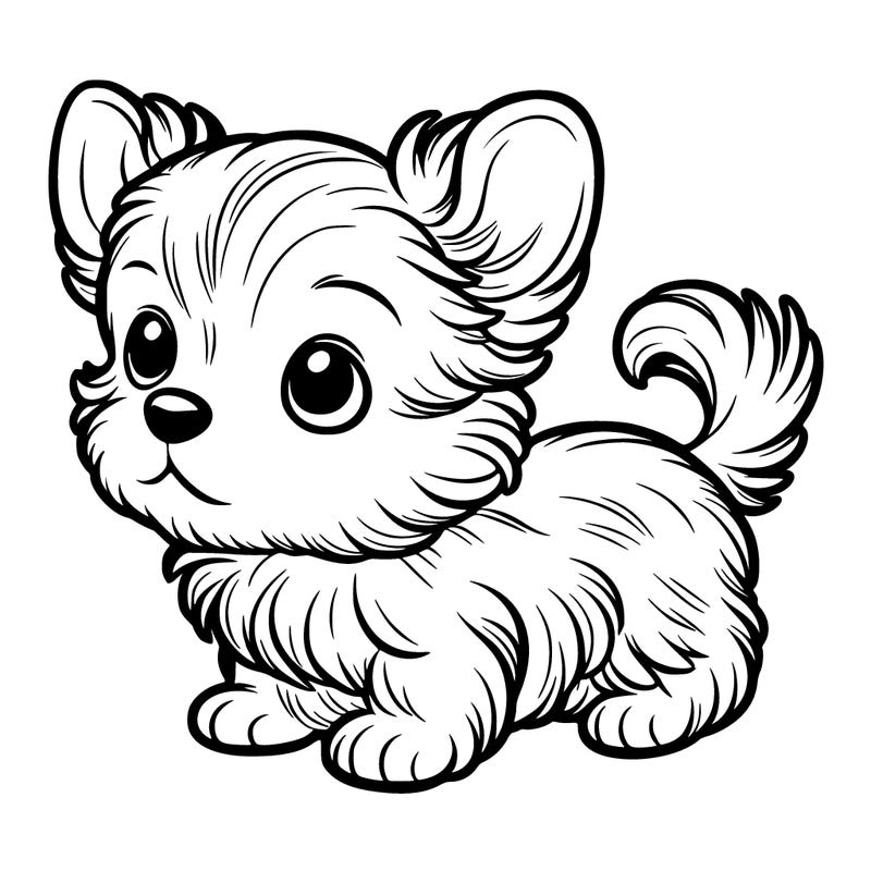 a realistic tiny dog