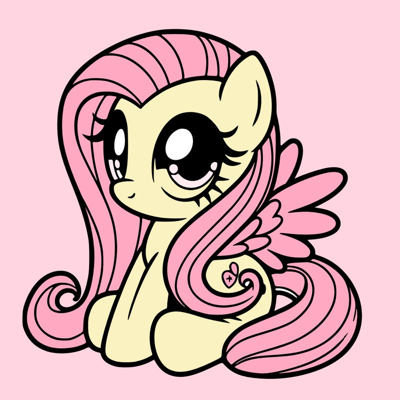 fluttershy muy little pony