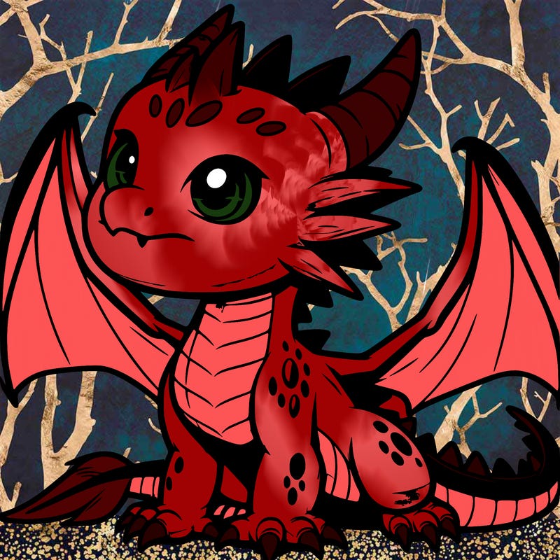 fierce baby night dragon