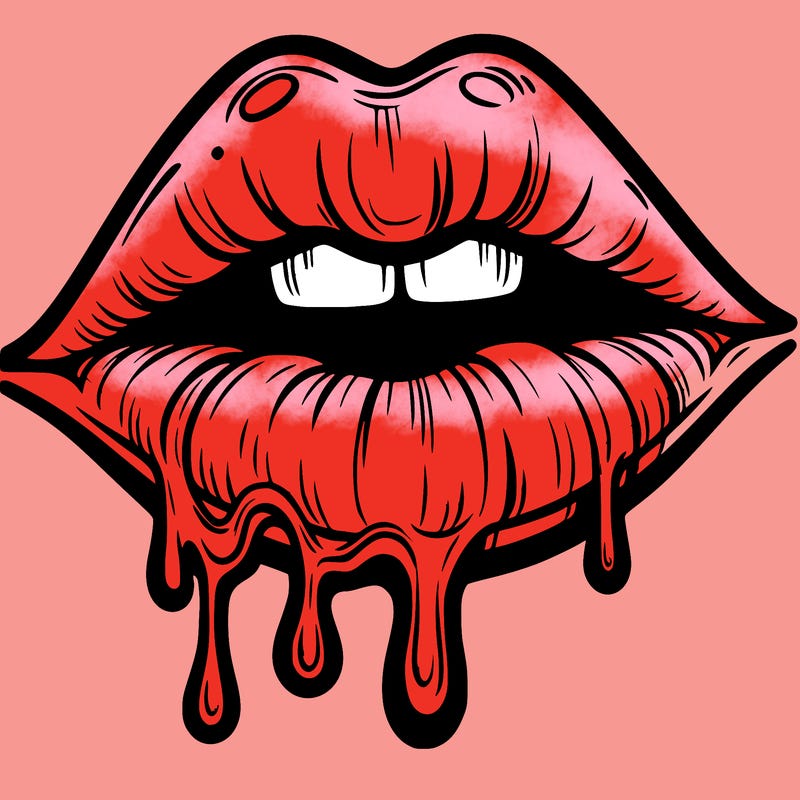 lips that look realistic and drip