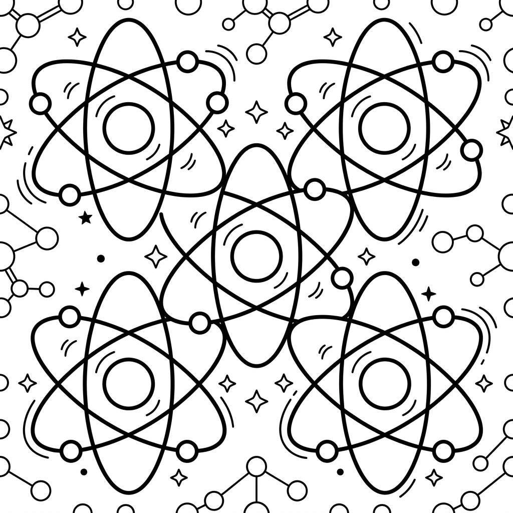 Free Printable Oxygen Atoms Coloring Page for Toddlers — Color Pop