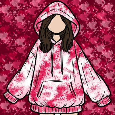 girl in oversized hoodie