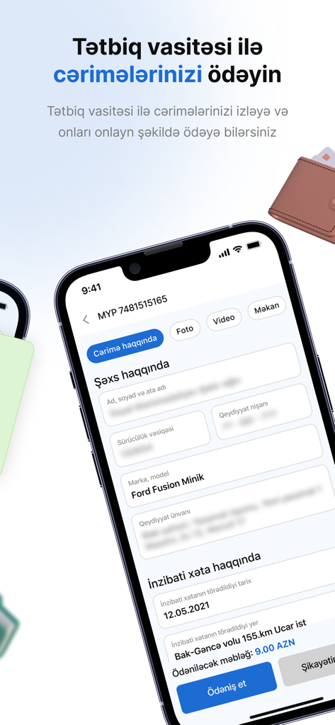 Écran de smartphone affichant les détails d'une amende de circulation et un bouton de paiement sur l'application E-polis.