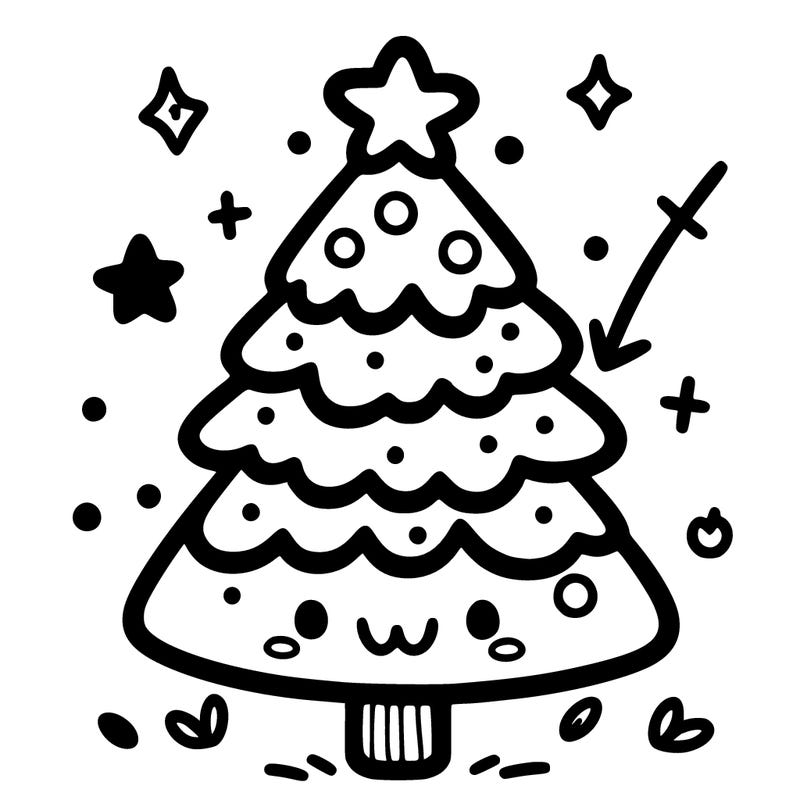 cute simple easy christmas tree