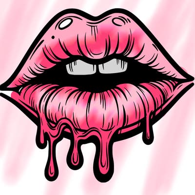 lips that look realistic and drip