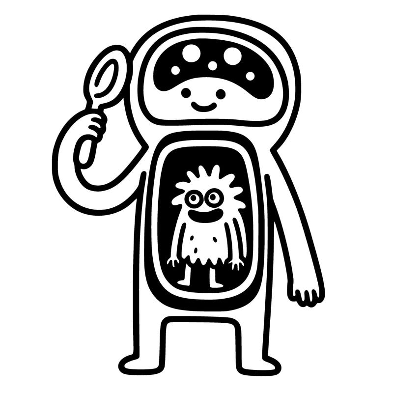 someone with a monster inside