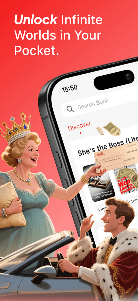 Novellia - Webnovel & Romance - Novellia app screen showing romance webnovels with billionaire and royal themes