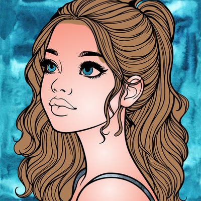 beautiful realistic girl