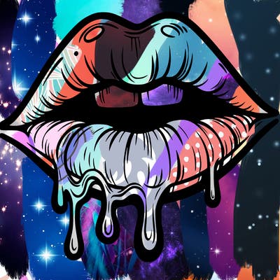 lips that look realistic and drip