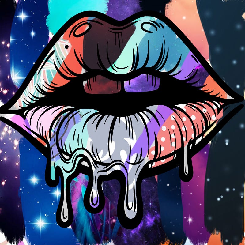 lips that look realistic and drip