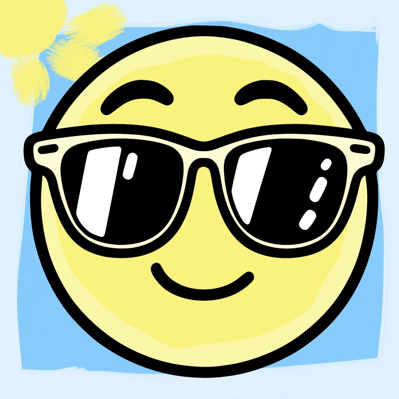 emoji with sunglasses