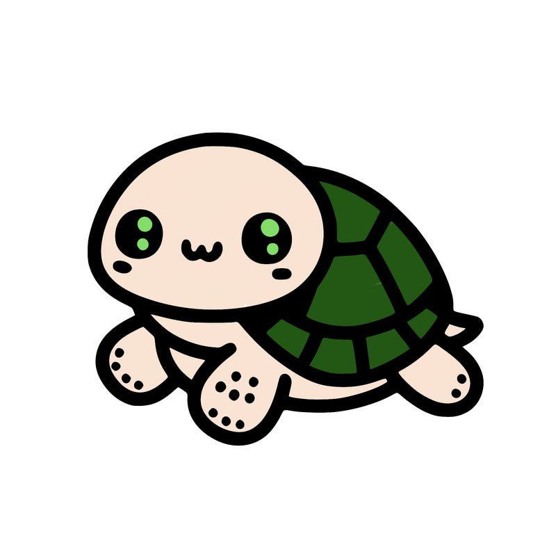 cute simple little turtle