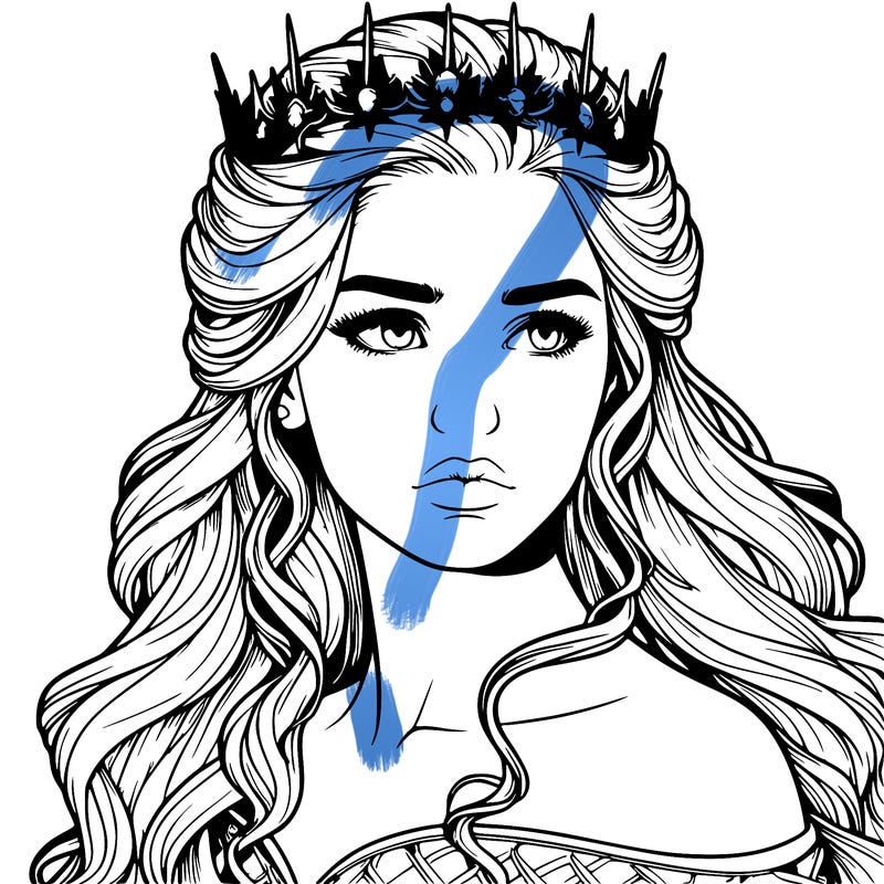 realistic queen of ice and fire
