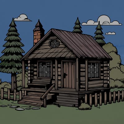 realistic cabin