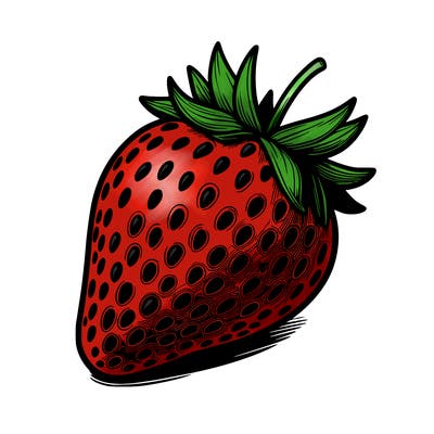 realstic strawberry