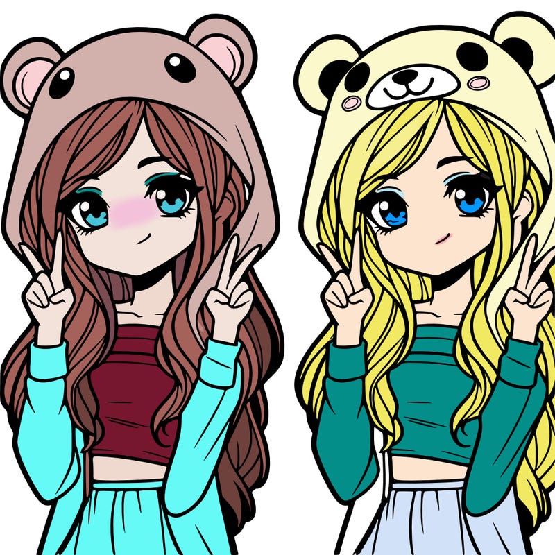 teen girl in animal costume