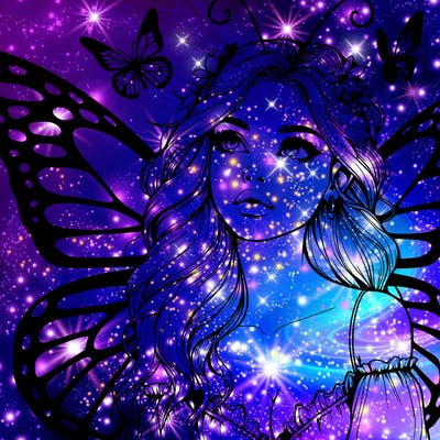 butterfly fairy realistic girl