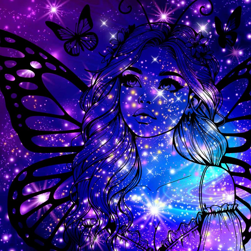 butterfly fairy realistic girl