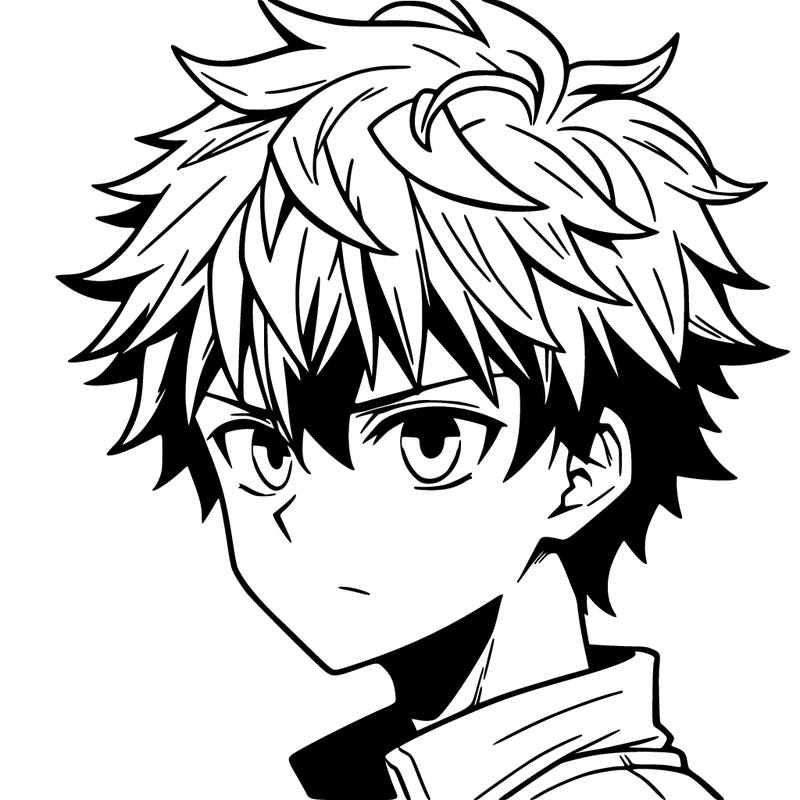 anime guy with short hair