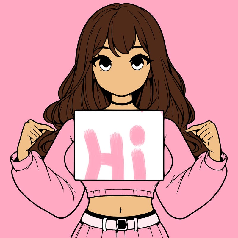 girl holding a blank sign in a long sleeve crop top