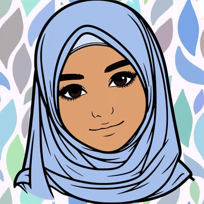 realistic girl with hijap