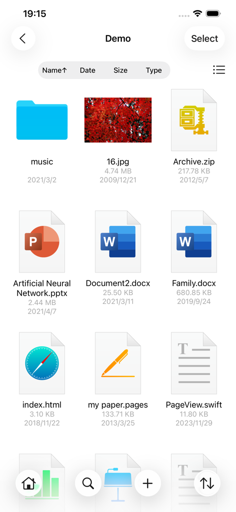 FE File Explorer Pro - FE File Explorer Pro interface showing a grid of various file types including documents, images, and archives.