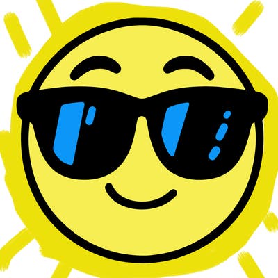 emoji with sunglasses