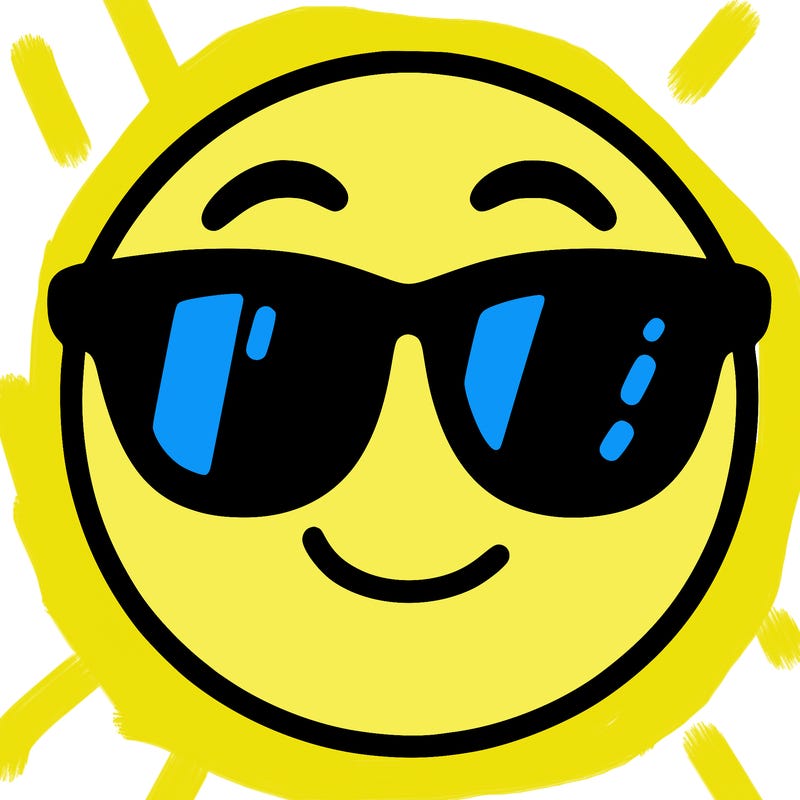 emoji with sunglasses
