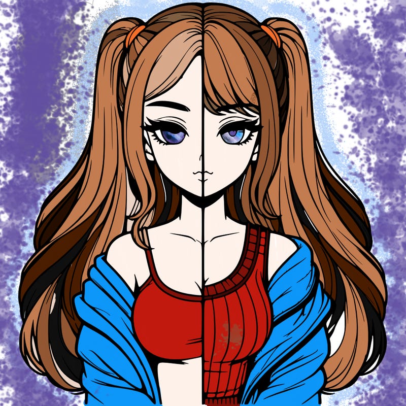 realistic girl split