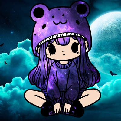 a girl wearing a frog hat and some frog socks