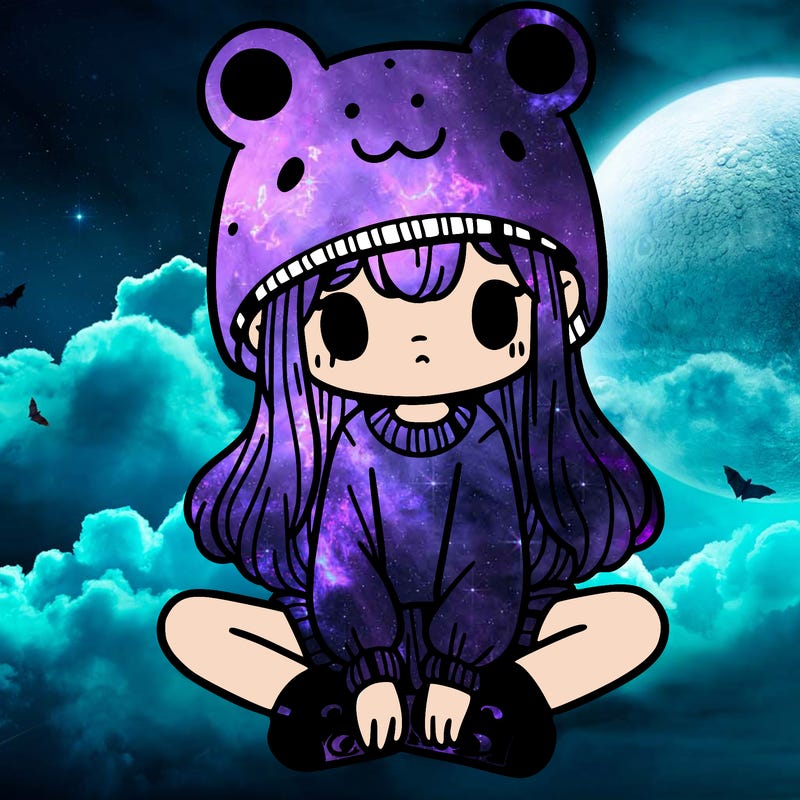 a girl wearing a frog hat and some frog socks