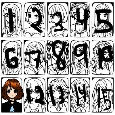 girls that look diffrent anime