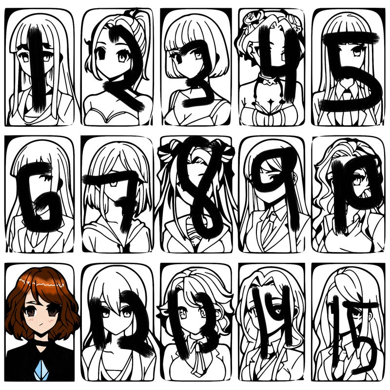 girls that look diffrent anime