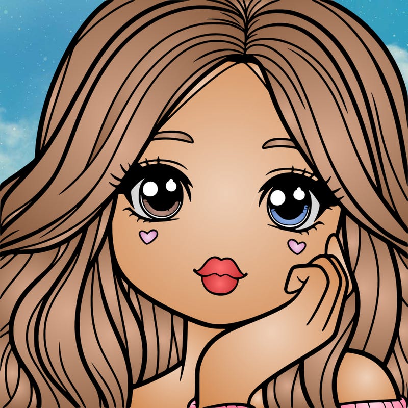 a cute teenage girl with lips