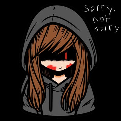 girl with hair covering her face and wearing a hoodie