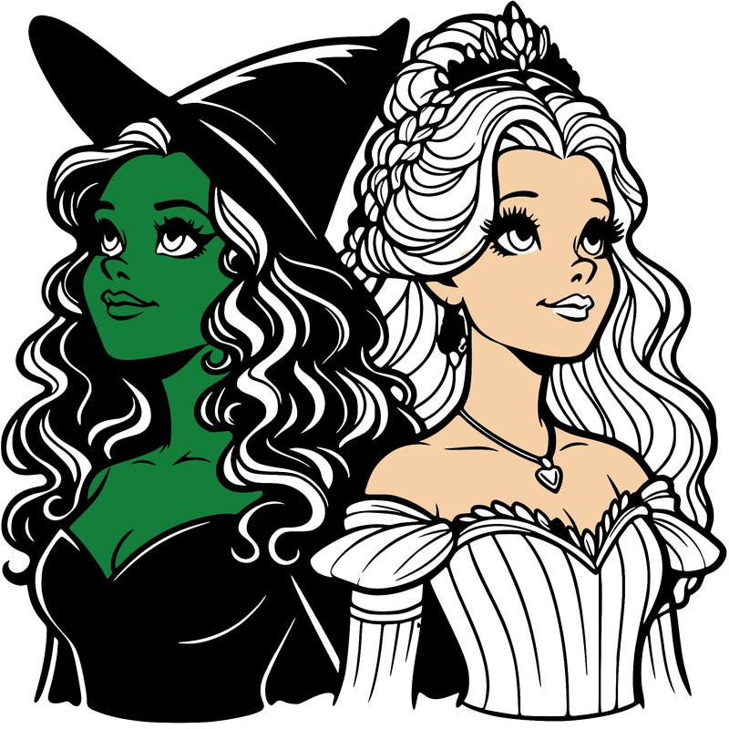 'elphaba and glinda (realistic)