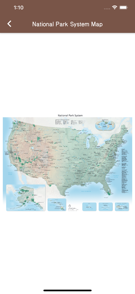National Parks Tracker - A map of the United States National Park System showing the locations of all national parks across the country.