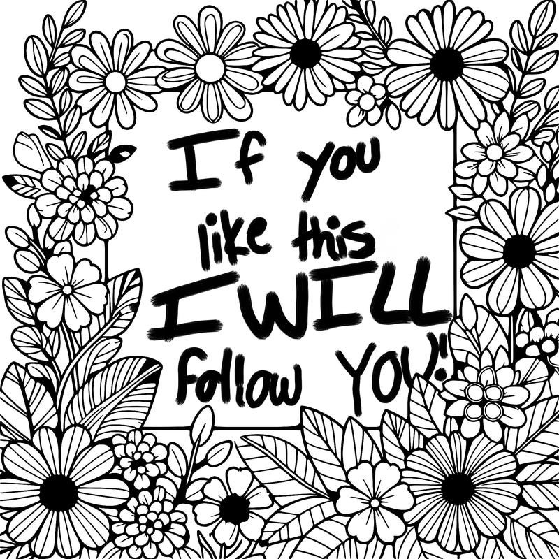 a frame out of some flowers