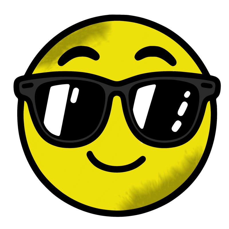 emoji with sunglasses