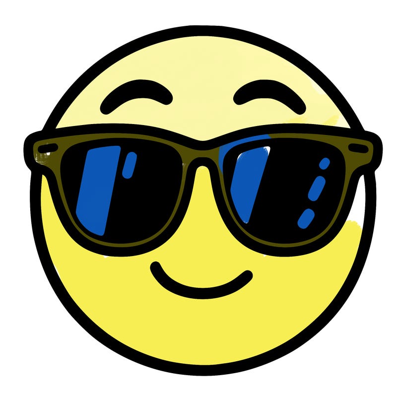 emoji with sunglasses