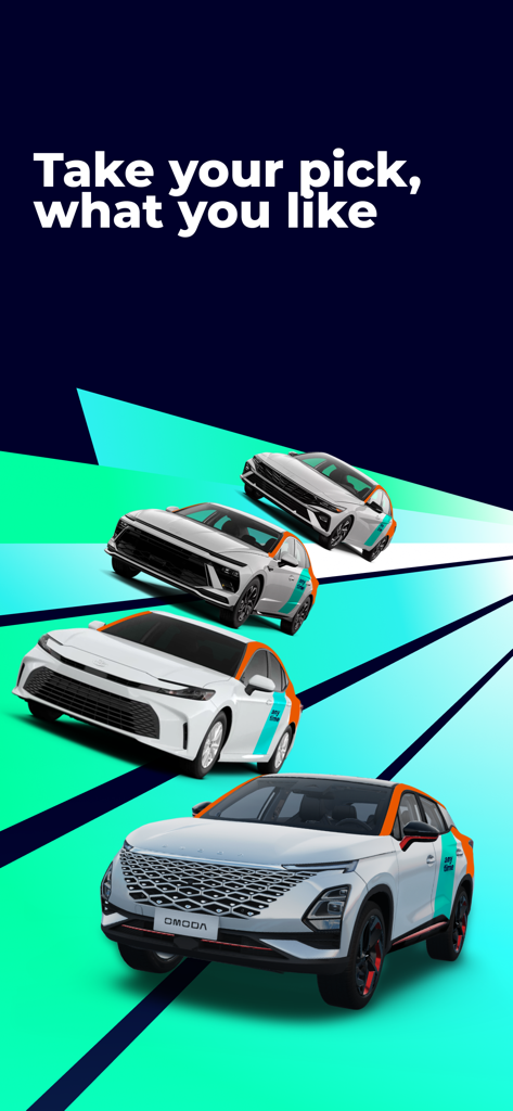 Anytime: carsharing Kazakhstan - Anytimeカーシェアリングアプリでレンタル可能なさまざまな車種のセレクション