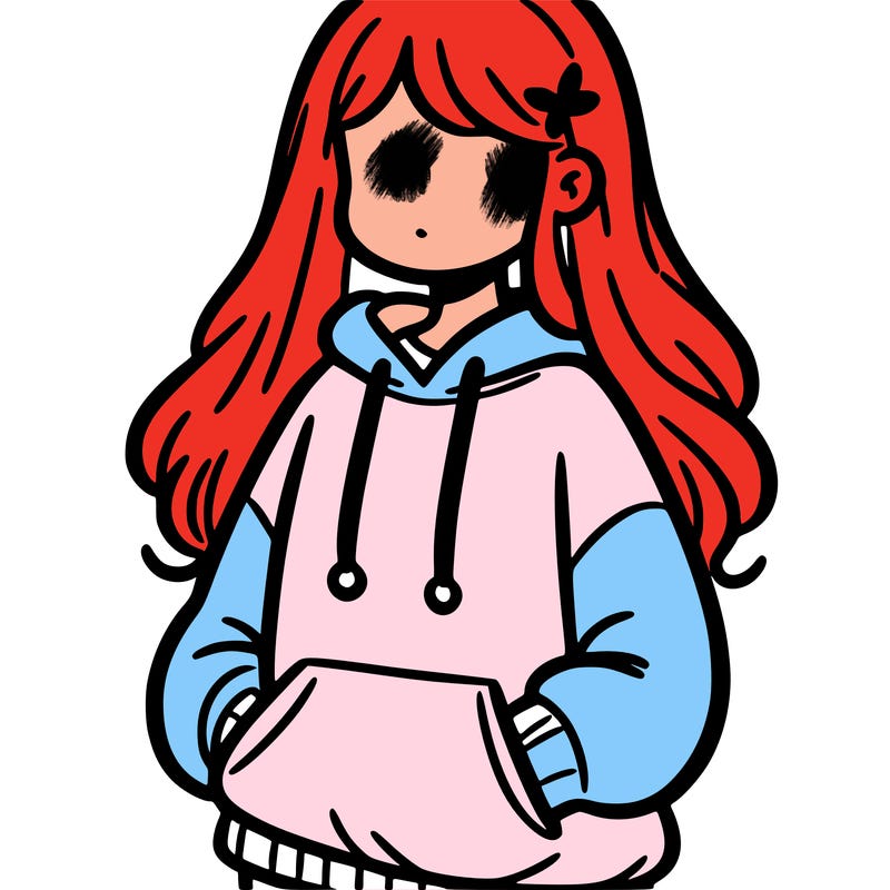 girl in sweatshirt