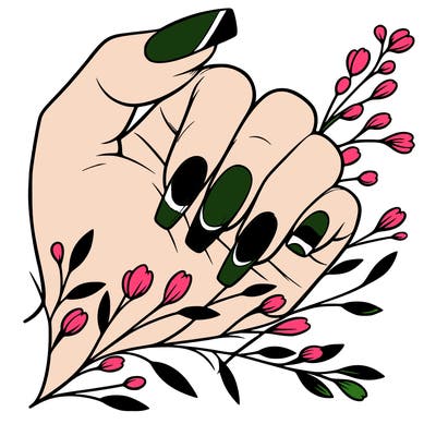 nails with french tip