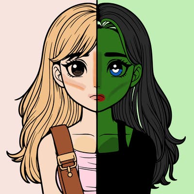 realistic girl split