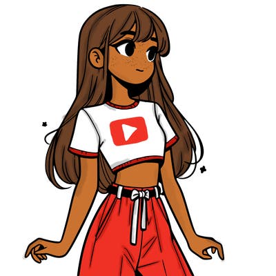 girl in a cute crop top