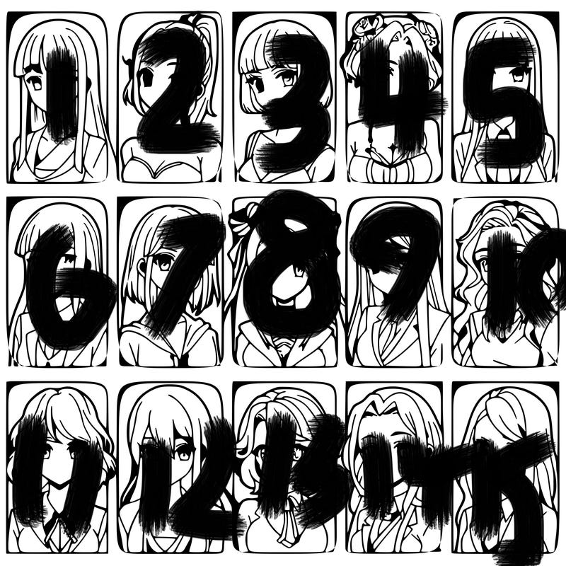 girls that look diffrent anime