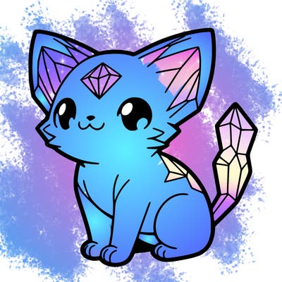 crystal kitten