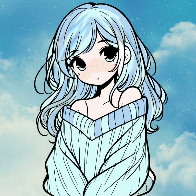 shy pretty girl wearing a sweater that is falling off one shoulder portrait